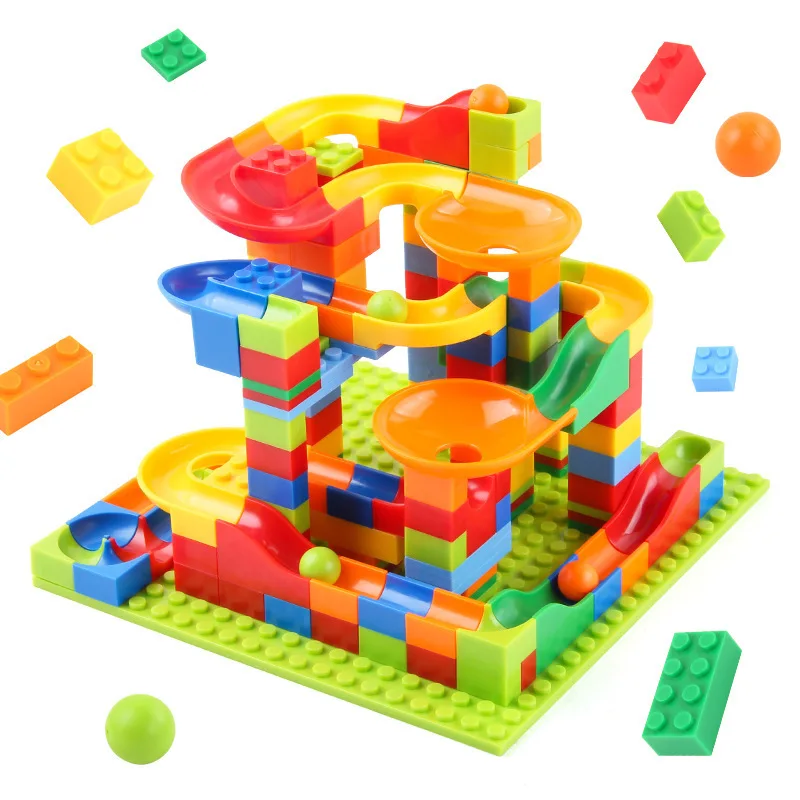 168Pcs Marble Run Small Building Blocks Children Classic Blocks STEM Toy... - £15.23 GBP