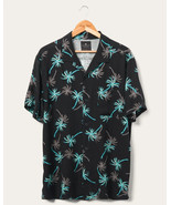 Junk Food Men&#39;s Dima Short Sleeve Printed Camp Shirt in Meteorite-Small - €21,37 EUR