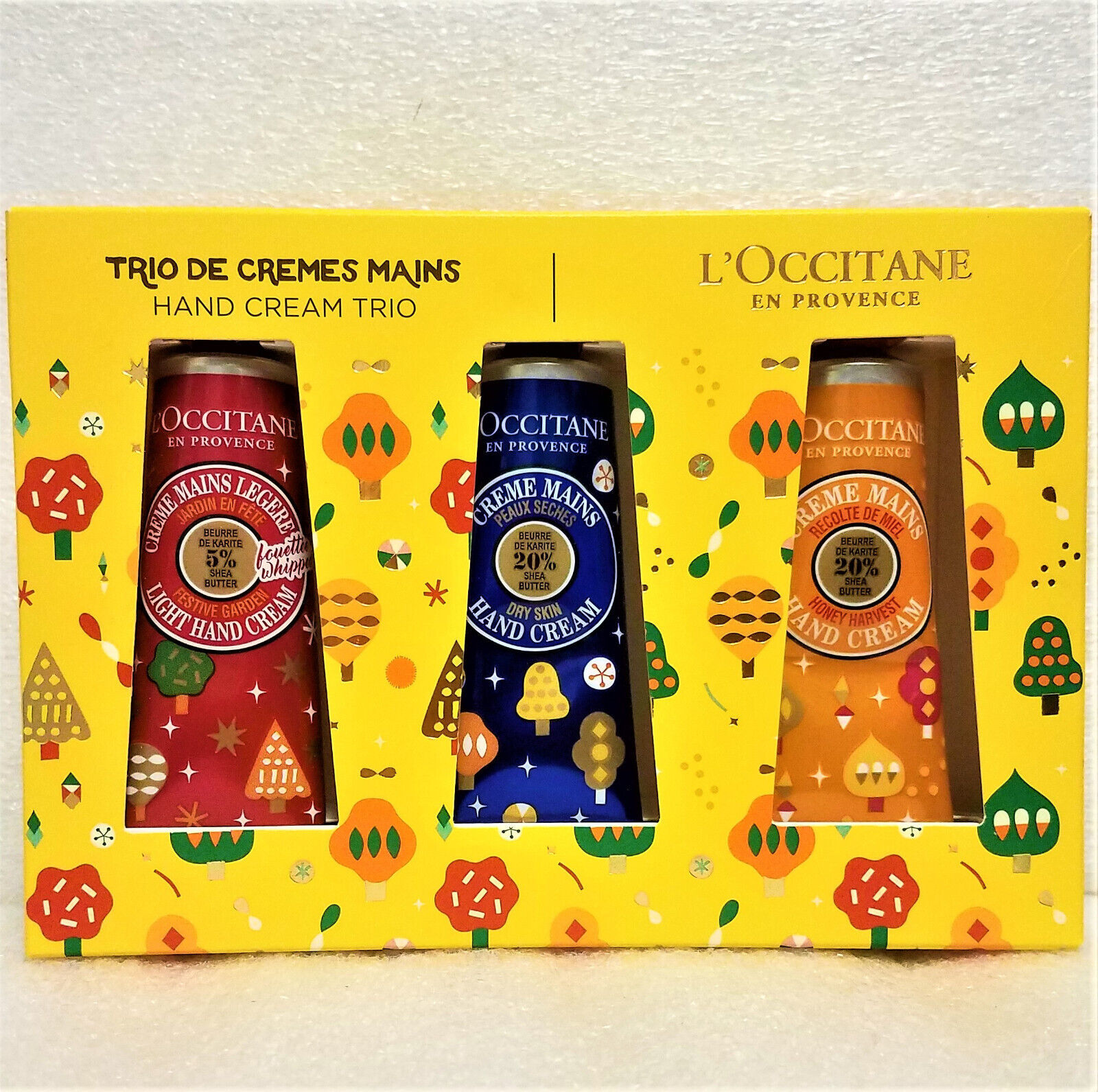 Primary image for L'Occitane Holiday Hand Cream Indulgences Trio NEW! Sealed!