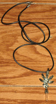 Marijuana Leaf Pot Pendant with black or white crystal !!! - £0.77 GBP