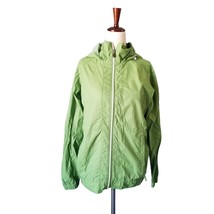 Columbia Spring Jacket Green Women&#39;s S Vented Zip Up Hooded Light Weight Small - £17.52 GBP