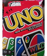 UNO Card Game new with customizable wild cards great stocking stuffer - $5.20