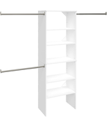 Closetmaid Suitesymphony Wood Closet Organizer Starter Kit Tower and 3 H... - £150.19 GBP