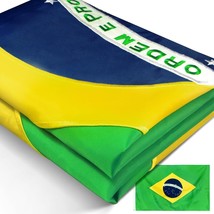 Anley EverStrong Embroidered Brazil Flag 3x5 Ft - Nylon Brazilian National Flags - £18.75 GBP
