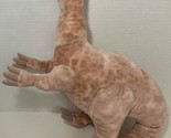 Applause Dinosaur Plush large tan brown beige stuffed animal long neck t... - $20.78