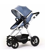 Cynebaby Baby Stroller Bassinet Pram Carriage Stroller X5 Blue - £222.08 GBP