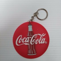 Coca-Cola Rubber Disc Keychain - FREE SHIPPING - $2.48