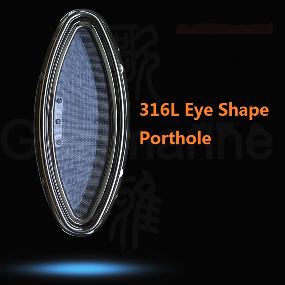 316L Stainless Steel Eye Shape Portlight Porthole Hatch Window Marine Bo... - $193.00