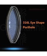 316L Stainless Steel Eye Shape Portlight Porthole Hatch Window Marine Bo... - $262.82 CAD