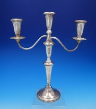 Empire by Unknown Sterling Silver Candelabra Single 3-Light 12 3/4&quot; Tall (#3715) - £307.83 GBP