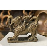Antique Burmese Weizza Mercury Bronze Gajasimha Opium Den Weight - Voodo... - $39.90