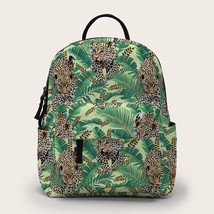 Deanfun  Printing Backpa School Book Kids  Bag Women Green Mini Backpack BMNSB-2 - £98.93 GBP