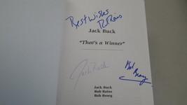 Jack Buck Signed 1997 That&#39;s a Winner Hardback Book Cardinals - £194.68 GBP