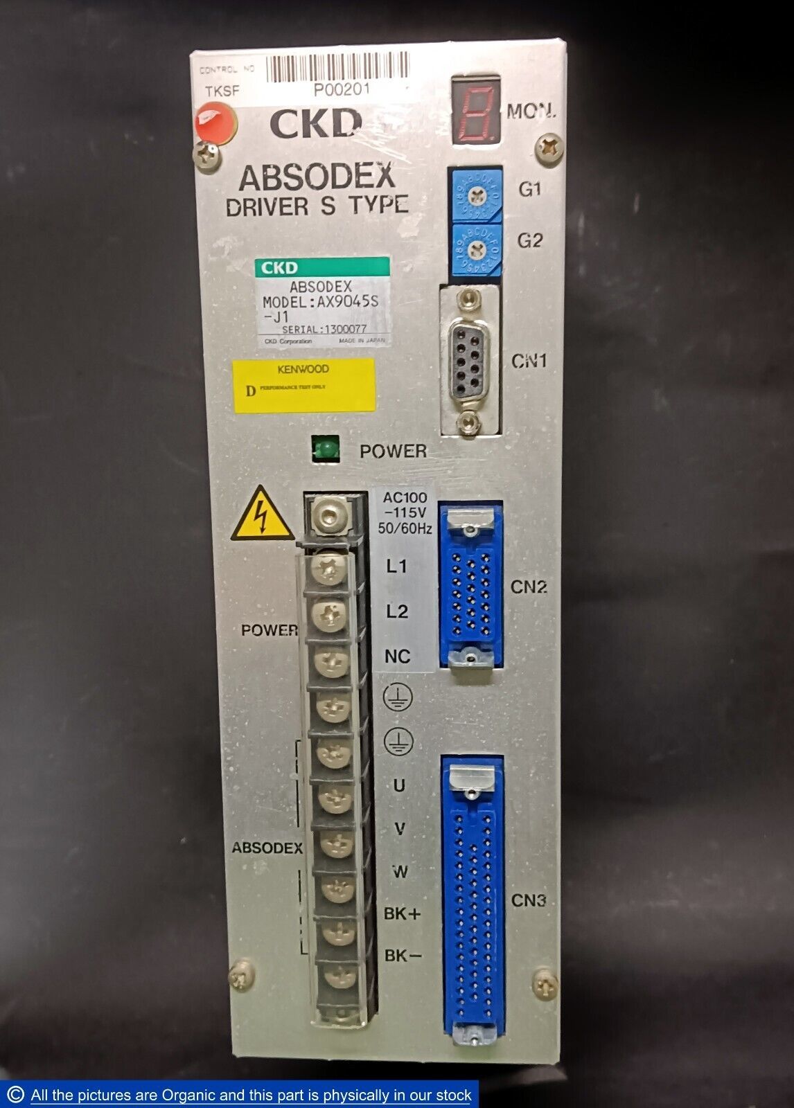 CKD AX9045S-J1 Absodex S Type Servo Driver AX9045SJ1 AC100-115V Japan - $159.00