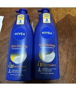 (2 pack) NIVEA Skin Firming Body Lotion  w/ Q10 &amp; Vitamin C, Dry Skin Lo... - £12.73 GBP