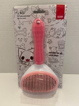 Self Cleaning Dog Cat Slicker Brush Grooming Tool Gently Removes Loose Undercoat - £5.16 GBP