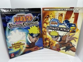 Set Of 2 Naruto Ultimate Ninja 2 &amp; Uzumaki Chronicles Prima Strategy Guides - £11.01 GBP