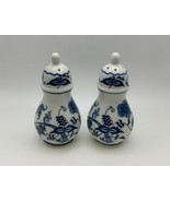 Pair of BLUE DANUBE Salt &amp; Pepper Shakers Made in Japan New Mark - $79.99