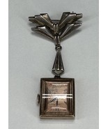 VTG Buren Grand Prix 7J Watch Pin Brooche 12k on Sterling Swiss 4 Parts ... - €25,29 EUR