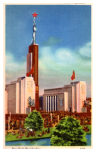 New York Worlds Fair Union Soviet Socialist Republics Linen Postcard - £3.08 GBP