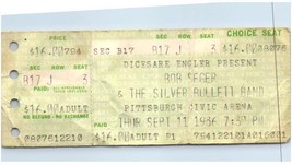 Bob Seger Argento Pallottola Fascia Ticket Stub Settembre 11 1986 Pittsburgh Pa - £30.90 GBP