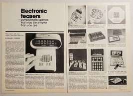 1979 Magazine Photo Article Computerized Games Milton Bradley,Mattel,Parker Bros - £12.62 GBP