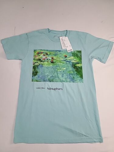 Primary image for Knitswell Unisex Sz S Nenuphars Monet Art Water Lilies Graphic T Shirt NWT