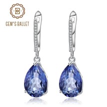 GEM&#39;S BALLET 10.44Ct Natural Iolite Blue Mystic Quartz Gemstone 925 Sterling Sil - £40.53 GBP