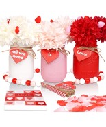 21 Pc. Happy Valentines Day Hearts Love Mason Jar Table Centerpiece Gift... - $36.58 CAD