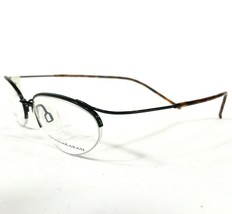Donna Karan Eyeglasses Frames 8742 004 Black Brown Round Oval Cat Eye 53-19-150 - £43.98 GBP