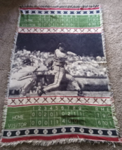 Collectible One Of A Kind Baseball Crib Quilt Or Stadium Lap Quilt - £36.56 GBP