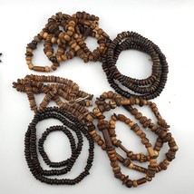 Lot 5 Stränge Vintage Tibetische Schnitzerei Yak Knochen (Büffel) Perlen... - $94.13