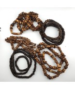 Lot 5 Stränge Vintage Tibetische Schnitzerei Yak Knochen (Büffel) Perlen... - $94.13