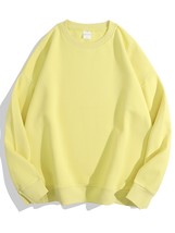 Cotton Oversized Yellow Sweatshirt Women Boyfriend Pink Loose Streetwear Pullove - £94.70 GBP