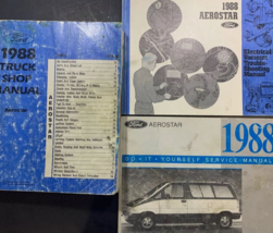 1988 Ford Aerostar Van Atelier Service Atelier Réparation Manuel OEM Set - £14.37 GBP