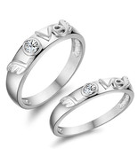 LOVE Korean Matching Pair of Rings Set of Two - $38.31