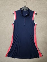 Callaway Golf Dress Womens L Peacoat Blue Sleeveless Snap NEW - £31.51 GBP