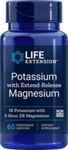 MAKE OFFER! 3 Pack Life Extension Potassium Extend-Release Magnesium 60 veg caps image 1
