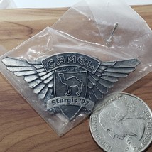 VTG 1997 Sturgis Winged Camel Racing Hat Lapel Pin Vest Motorcycle Rally... - $10.95
