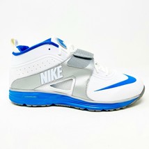 Nike Huarache Turf LAX Lacrosse White Blue Mens Size 8 Football Shoes 55... - £62.80 GBP
