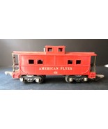 Vtg American Flyer Train Lines Red Lighted Caboose Car Gilbert #638 Unte... - $279.88 MXN