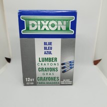 12 Pack Dixon Industrial Lumber Marking Crayons Hex Blue 52100 - £9.40 GBP