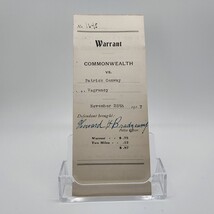 Antique Complaint AND Warrant Commonwealth of Pennsylvania #1645 Nov 28,... - $24.63