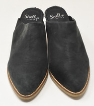 Shellys London Womens Cowboy Clogs Leather Black 6 - $39.60