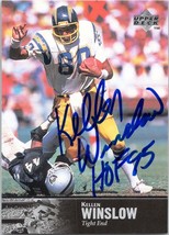 Kellen Winslow Signed 1997 Upper Deck Legends Autographed San Diego Chargers HOF - $39.59