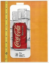 Coke Chameleon Size Coca Cola Vanilla 12 oz CAN Soda Machine Flavor Strip - £2.34 GBP