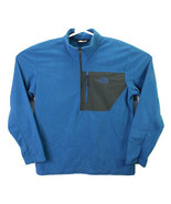 The North Face Mens Fleece Pullover Jacket L Blue Black Half Zip Chest P... - £18.68 GBP