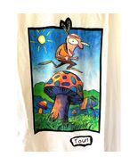 Lee Vintage Sz XL 90s Cotton Mushroom White Crew Neck Tee Shirt NEW Pull... - $18.64