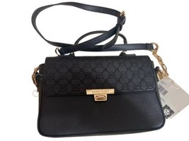 Anne Klein Embossed Black Shoulder  Women Bag - £34.90 GBP