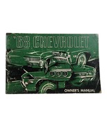 1968 Chevrolet Full Size Car Owners Operators Manual 68 Chevy Impala - $296.84 MXN